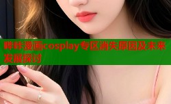 哔咔漫画cosplay专区消失原因及未来发展探讨