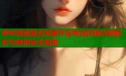 哔咔漫画是否需要开启电话权限详细解析与使用安全指南